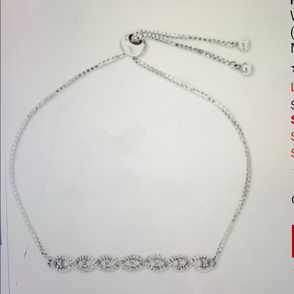 Wrapped Diamond Twist Bolo Bracelet